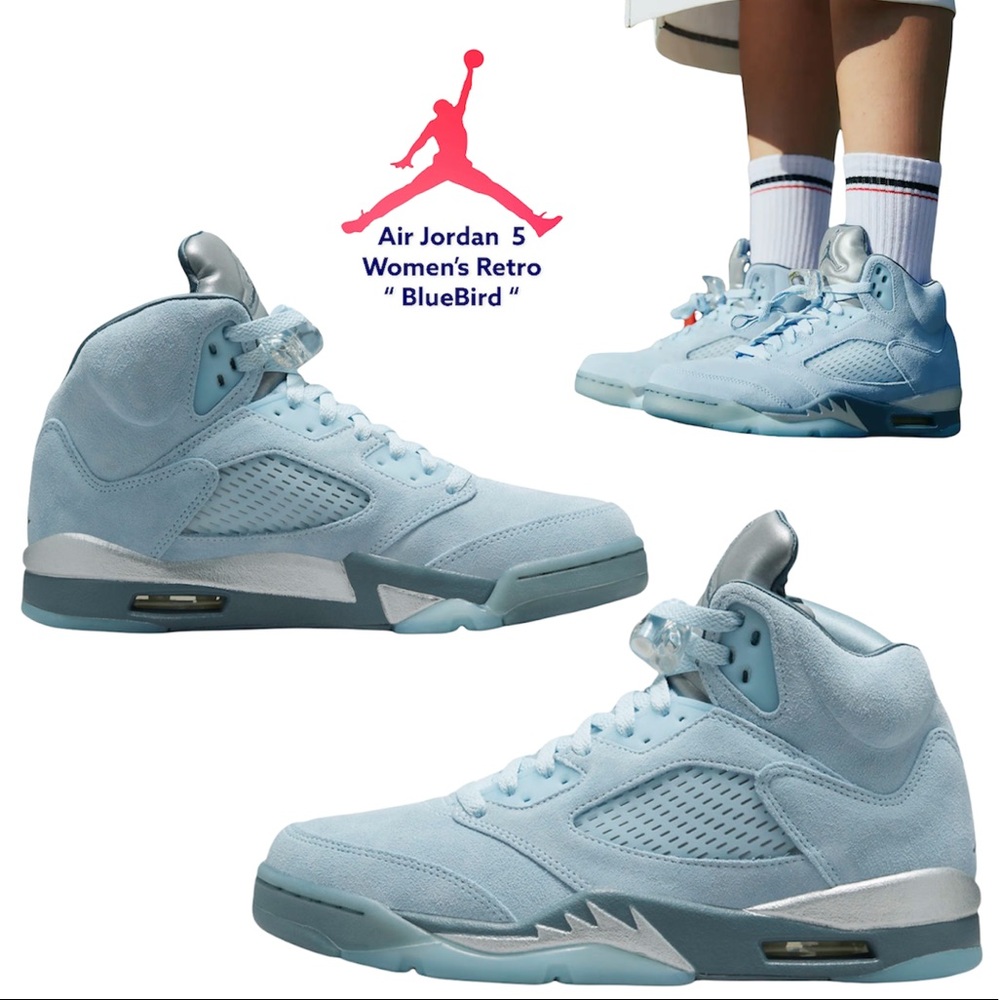 Air Jordan 5 Retro "Bluebird Women’s Sz 10.5 or Men’s 9 DD9336-400 New with Box